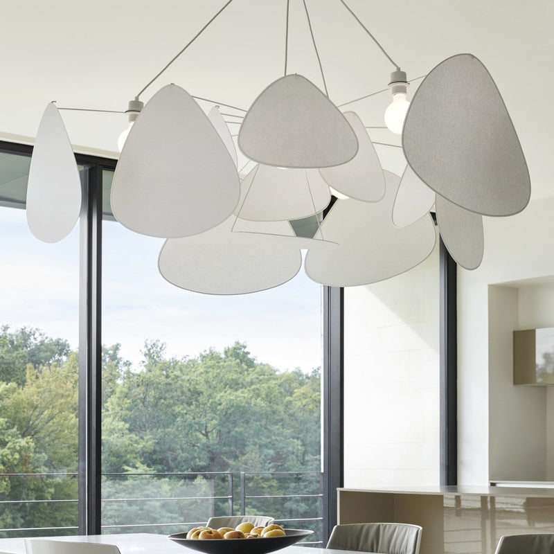 CALDER CLOUDS RATTAN LAMP HANDMADE