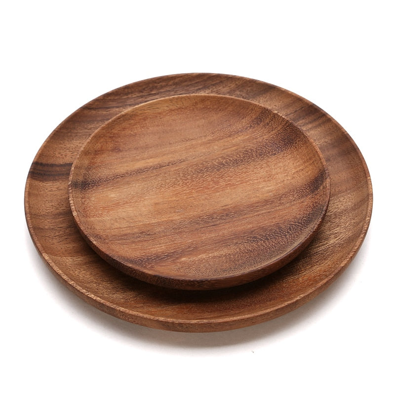 FLAMBOYANT ACACIA WOOD SERVING PLATES