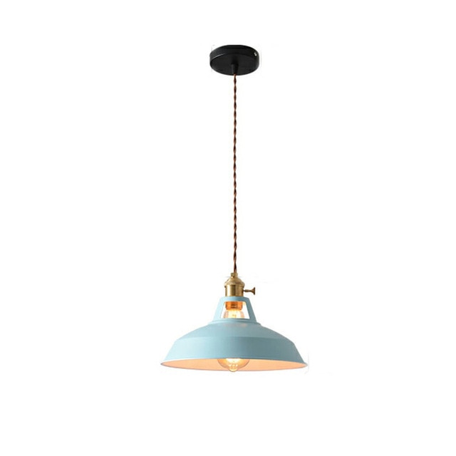 Retro Industrial style Colorful Restaurant kitchen home lamp Pendant light Vintage Hanging Light lampshade Decorative lamps