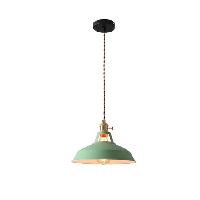 Retro Industrial style Colorful Restaurant kitchen home lamp Pendant light Vintage Hanging Light lampshade Decorative lamps
