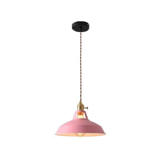Retro Industrial style Colorful Restaurant kitchen home lamp Pendant light Vintage Hanging Light lampshade Decorative lamps