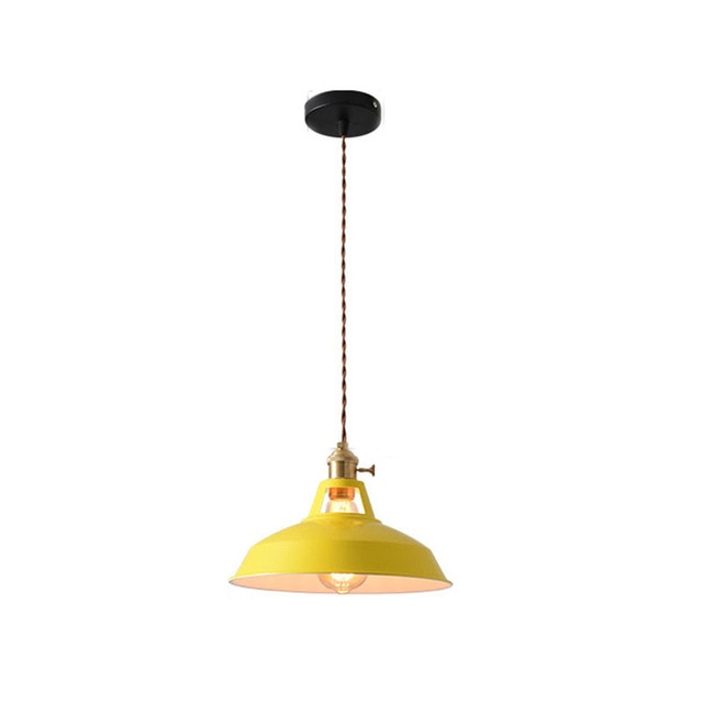 Retro Industrial style Colorful Restaurant kitchen home lamp Pendant light Vintage Hanging Light lampshade Decorative lamps