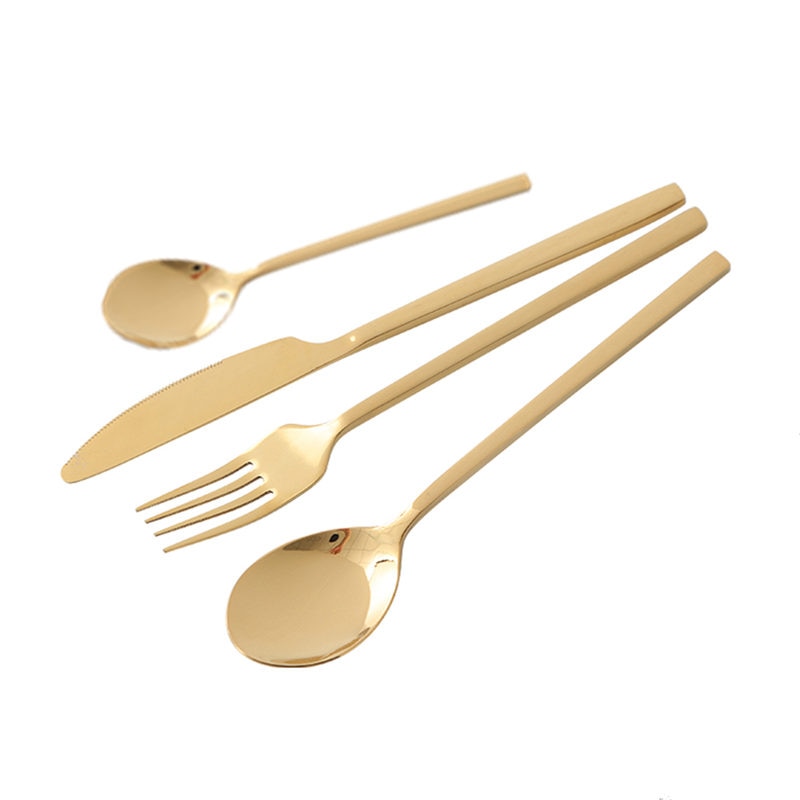 GOLD TABLEWARE 24 PCS SET
