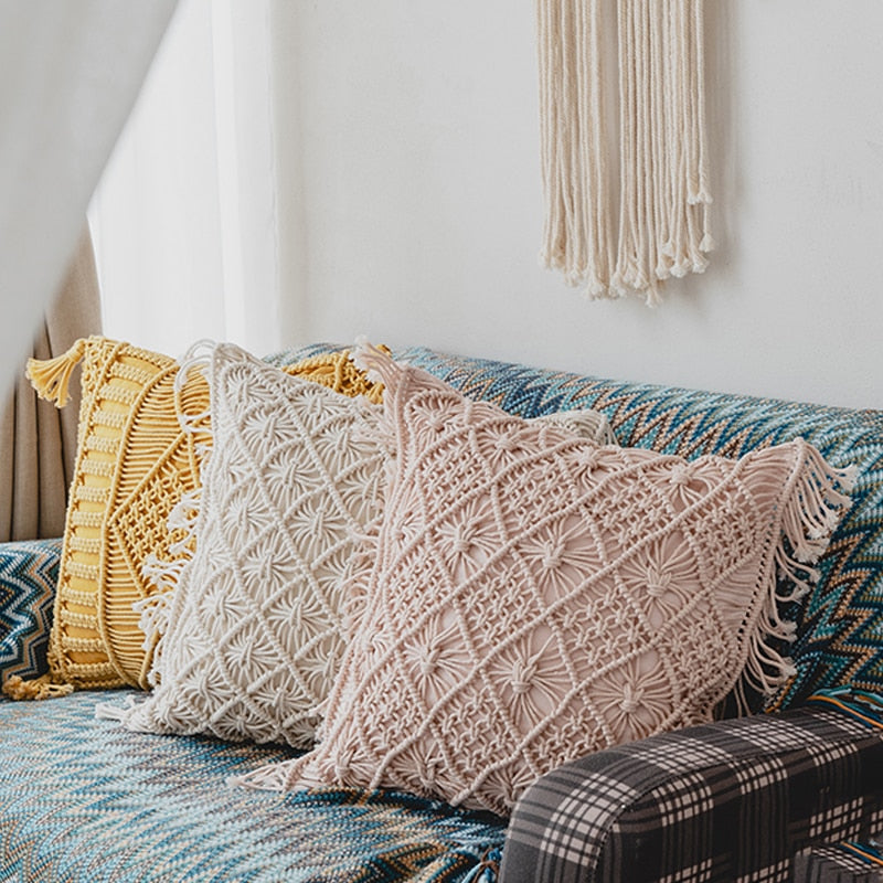 ROMBO HANDMADE MACRAME CUSHION COVER