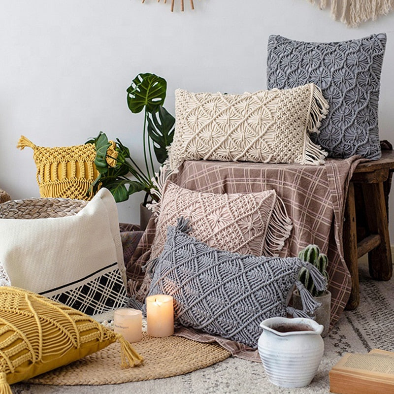 ROMBO HANDMADE MACRAME CUSHION COVER