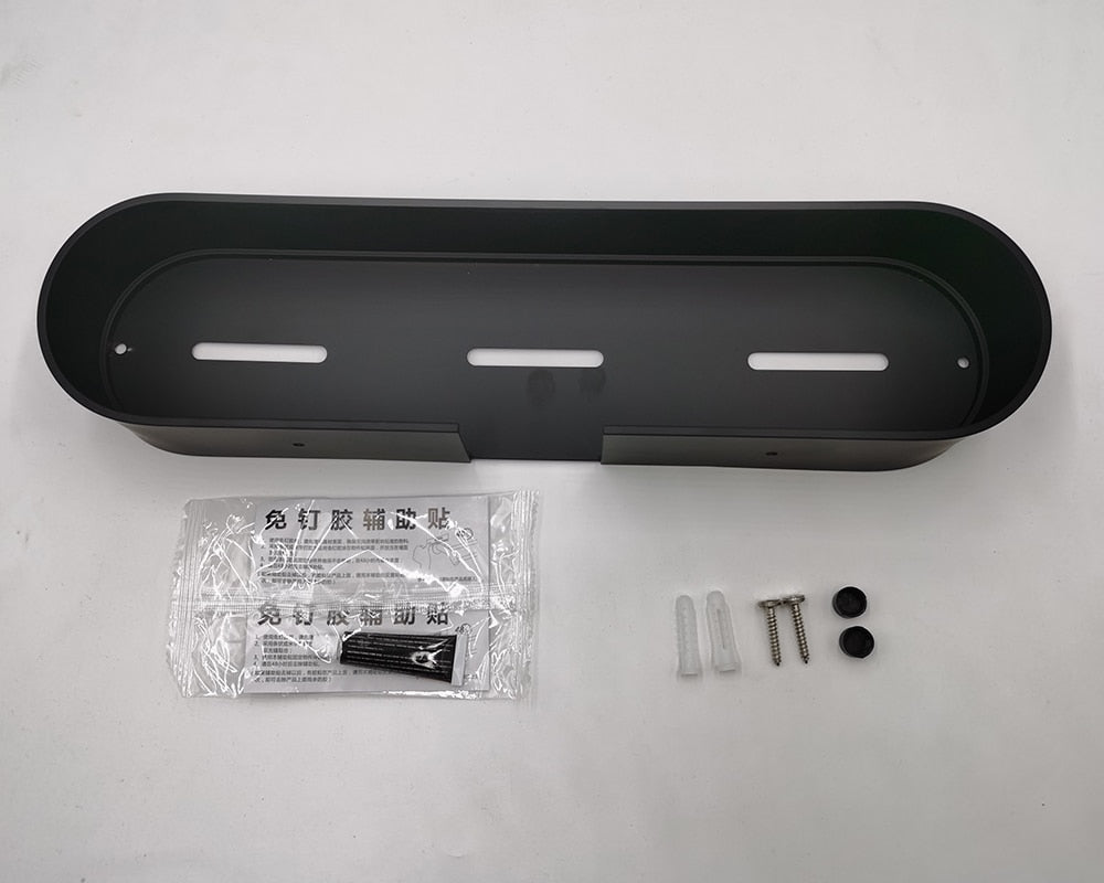 BLACK BATHROOM SHELF
