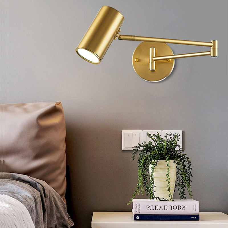 DANIELLA - ADJUSTABLE SWING LONG ARM LED WALL LAMP