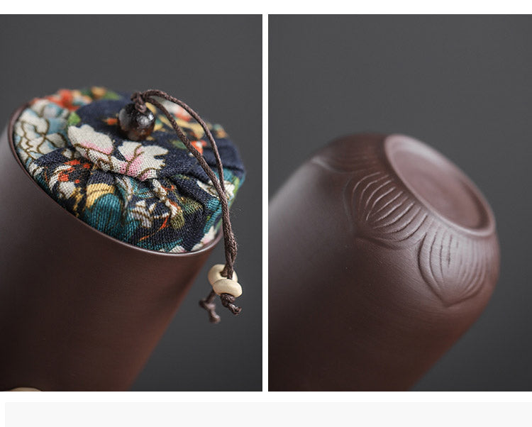 PORTABLE CERAMIC TEAPOT SET