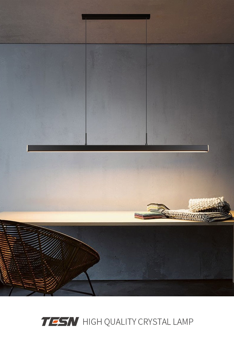 KARA WOOD & IRON MODERN PENDANT LAMP