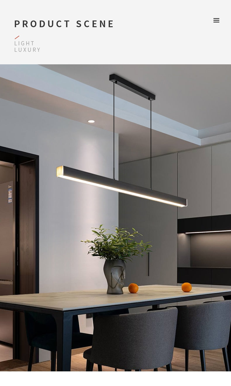 KARA WOOD & IRON MODERN PENDANT LAMP