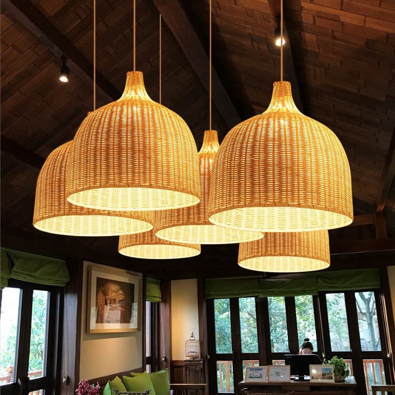 ASIAN BAMBOO PENDANT LIGHT