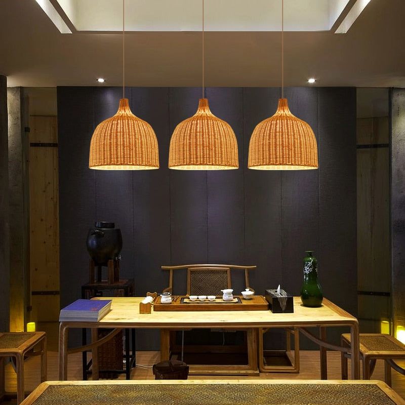 ASIAN BAMBOO PENDANT LIGHT