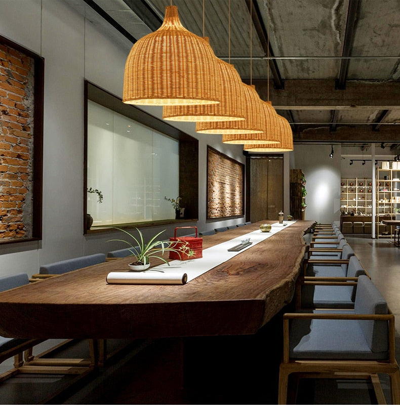 ASIAN BAMBOO PENDANT LIGHT