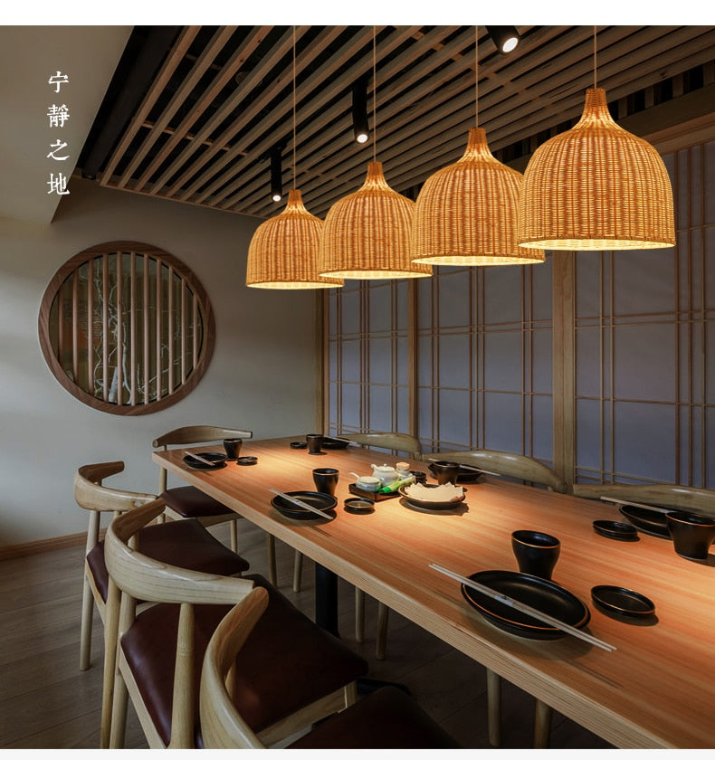 ASIAN BAMBOO PENDANT LIGHT