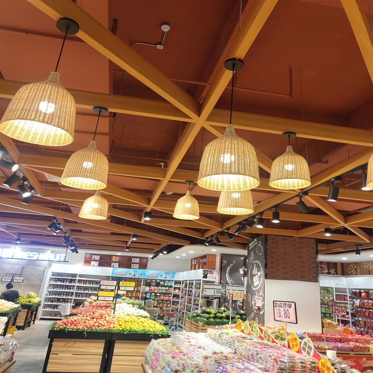 ASIAN BAMBOO PENDANT LIGHT
