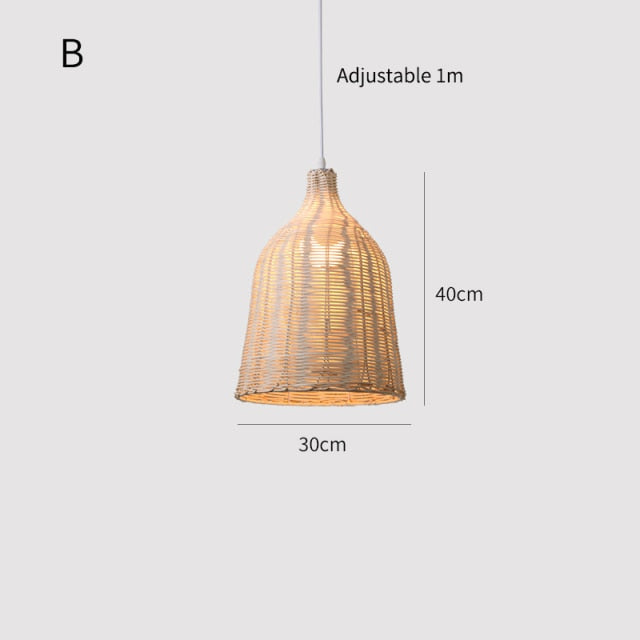 ASIAN BAMBOO PENDANT LIGHT