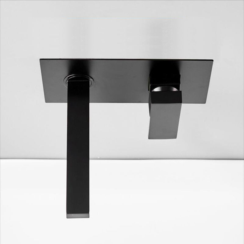 MODERN BLACK WALL MOUNT FAUCET
