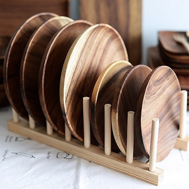 FLAMBOYANT ACACIA WOOD SERVING PLATES