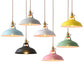 Retro  Industrial style Colorful Restaurant kitchen home lamp Pendant light  Vintage Hanging Light lampshade Decorative lamps