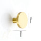 BRASS GOLD MODERN ROUND WALL HOOKS