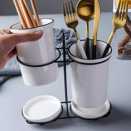 VINTAGE LOOK CERAMIC TABLEWARE STORAGE