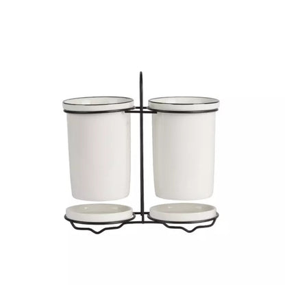 VINTAGE LOOK CERAMIC TABLEWARE STORAGE