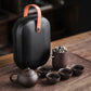 PORTABLE CERAMIC TEAPOT SET