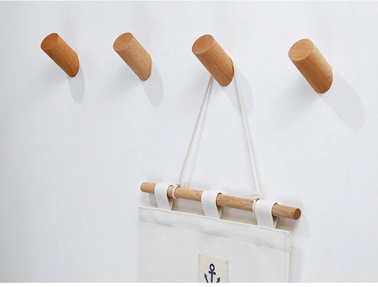 STYLISH WOOD WALL HOOKS