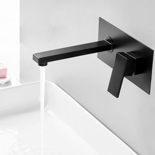 MODERN BLACK WALL MOUNT FAUCET