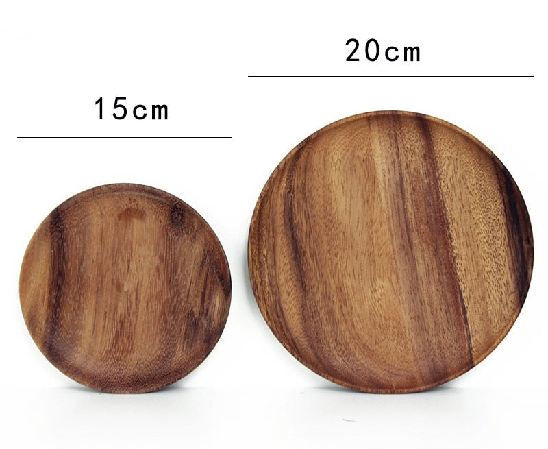 FLAMBOYANT ACACIA WOOD SERVING PLATES