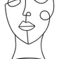 ONE LINE FACE STATUE