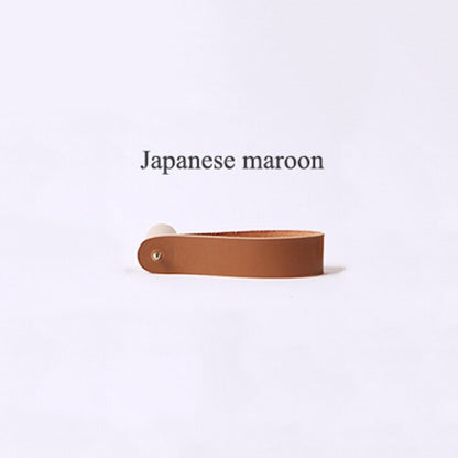 WOOD AND LEATHER WALL HOOKS
