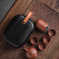 PORTABLE CERAMIC TEAPOT SET