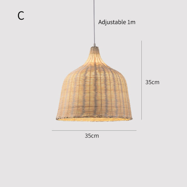 ASIAN BAMBOO PENDANT LIGHT