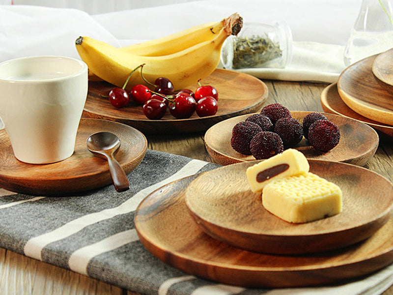 FLAMBOYANT ACACIA WOOD SERVING PLATES