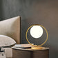COE GLASS BALL TABLE LAMP