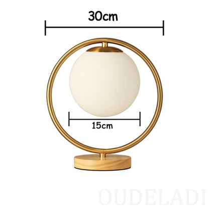 COE GLASS BALL TABLE LAMP